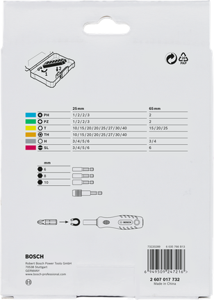 Bosch超硬螺絲起子頭組 44+1 件。.